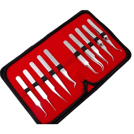 A2Z Scilab Volume Eyelash Lash Fine Point Tweezers, PK10 A2Z-ZR332